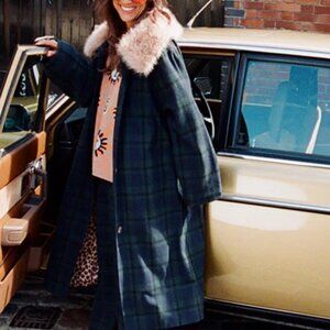 Never Fully Dressed - Blue Tartan Coat